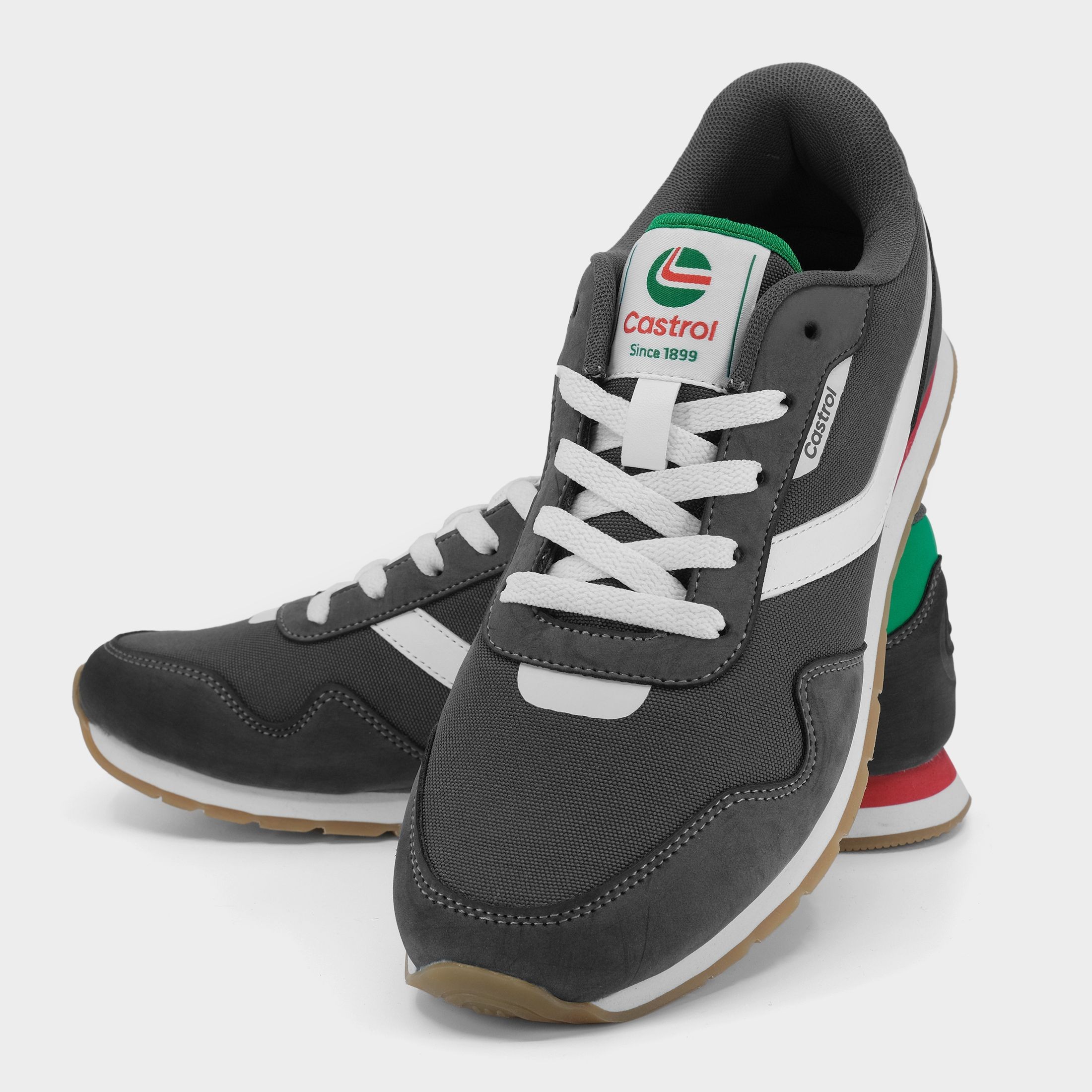 Racer Sneakers :: Carbon Graphite / Cloud White / Natural Gum