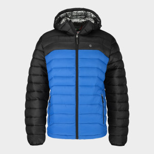 Zenith Hooded Puffer Jacket :: Blue / Core Black