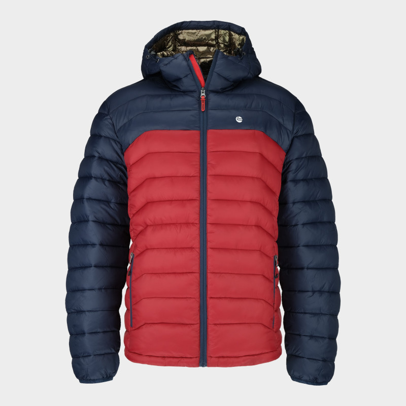 Kurtka pikowana z kapturem Zenith :: Castrol Red / Classic Navy