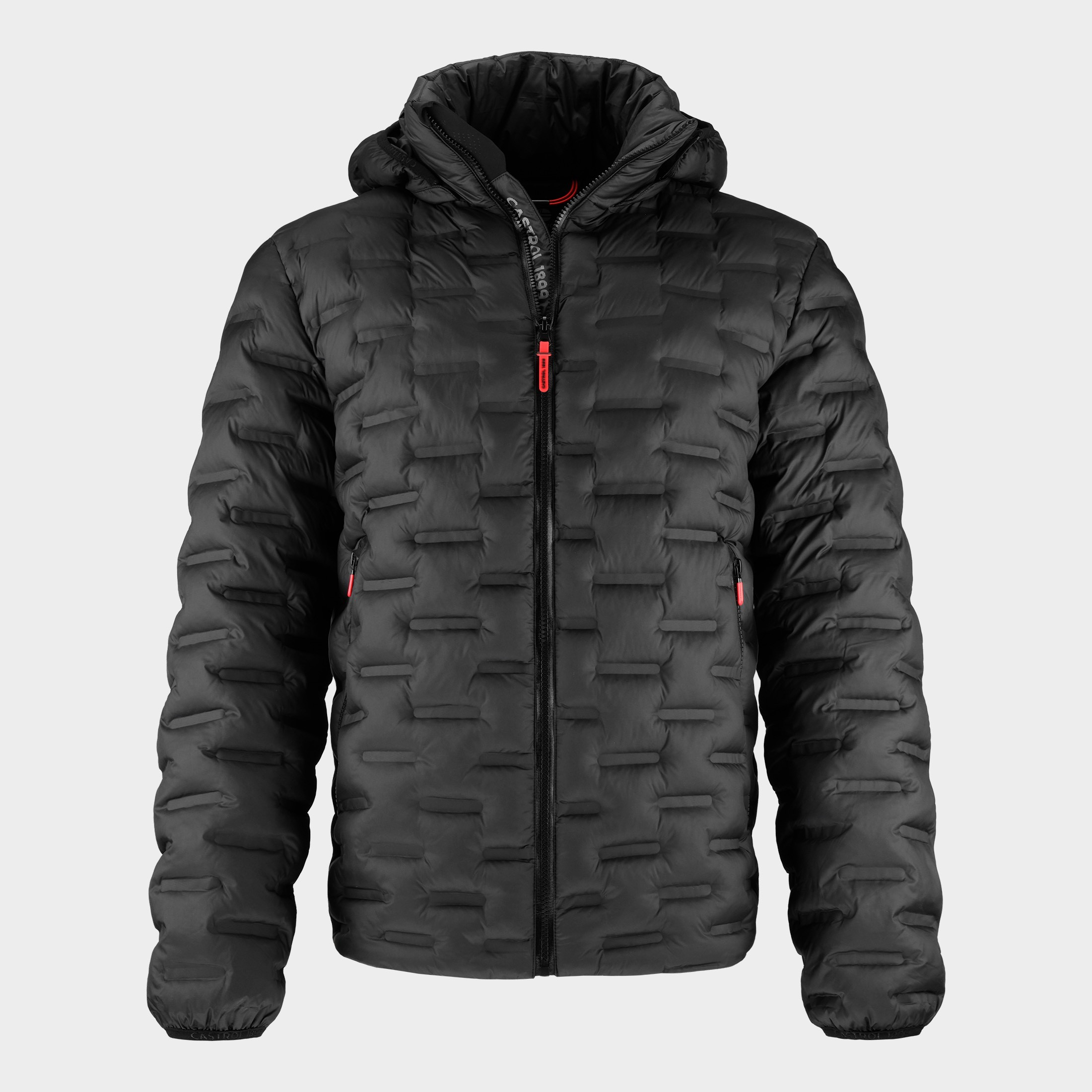 Fusion Glued Puffer Jacket :: Carbon Black