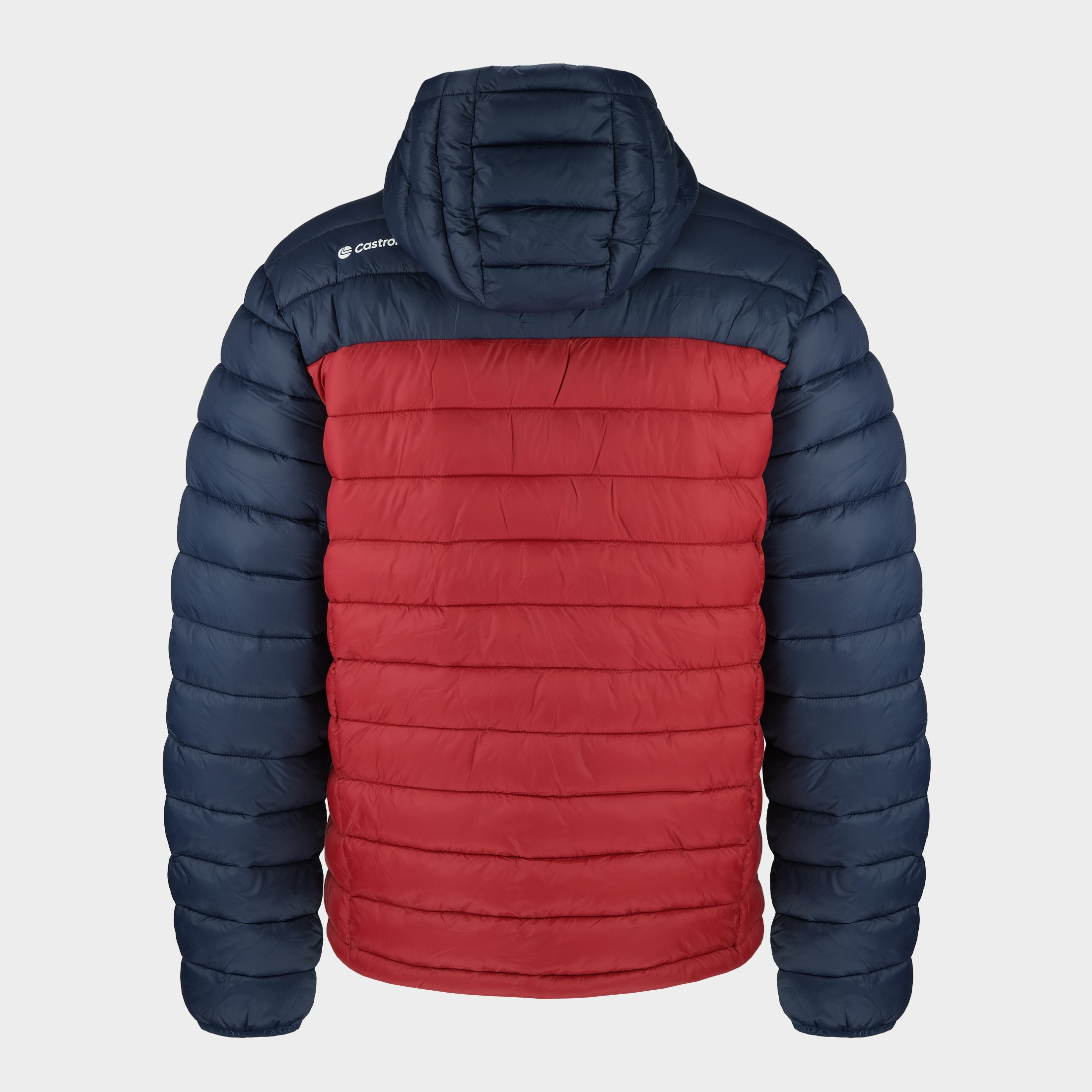 Kurtka pikowana z kapturem Zenith :: Castrol Red / Classic Navy