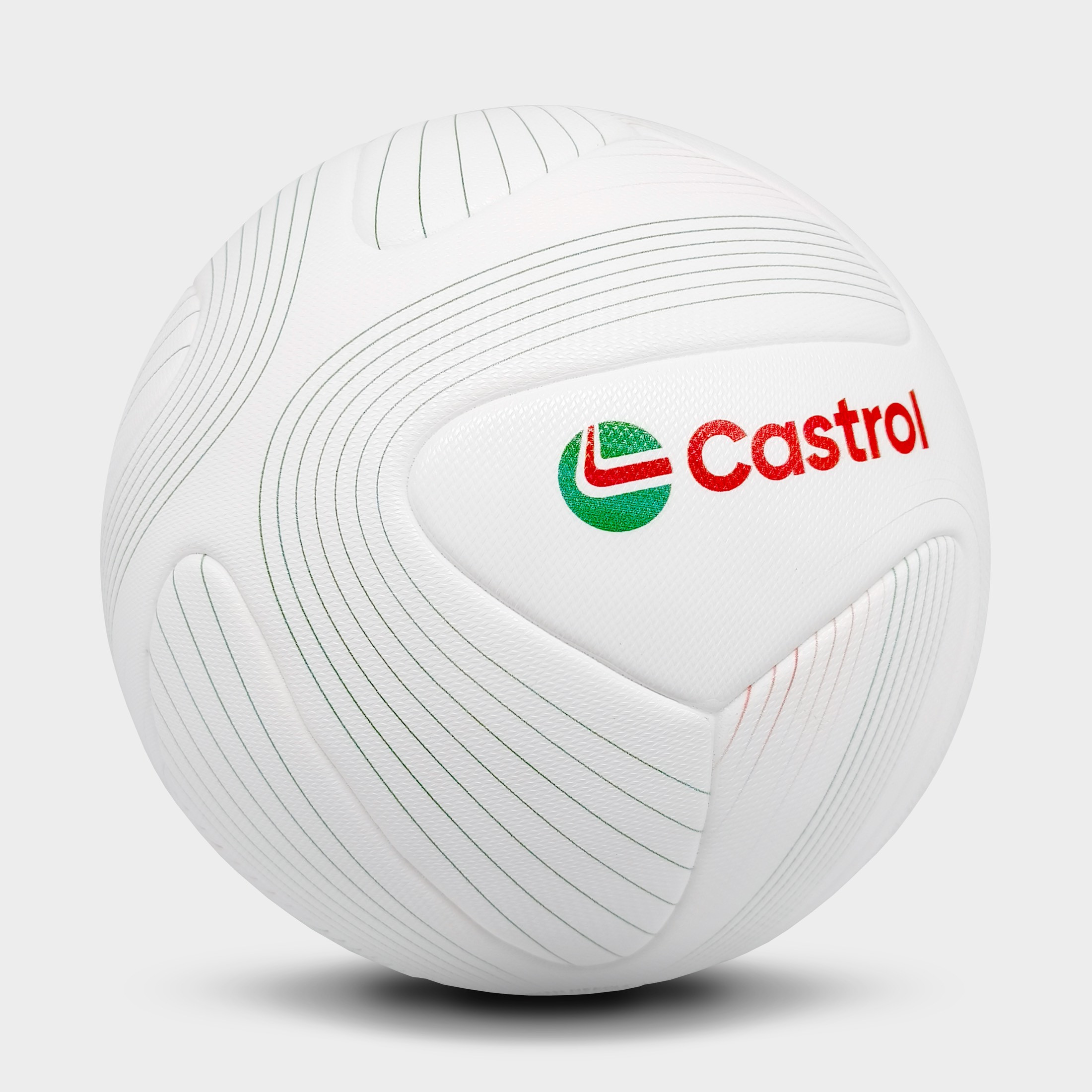 Laminowana piłka treningowa Zine :: Pure White / Castrol Green / Castrol Red