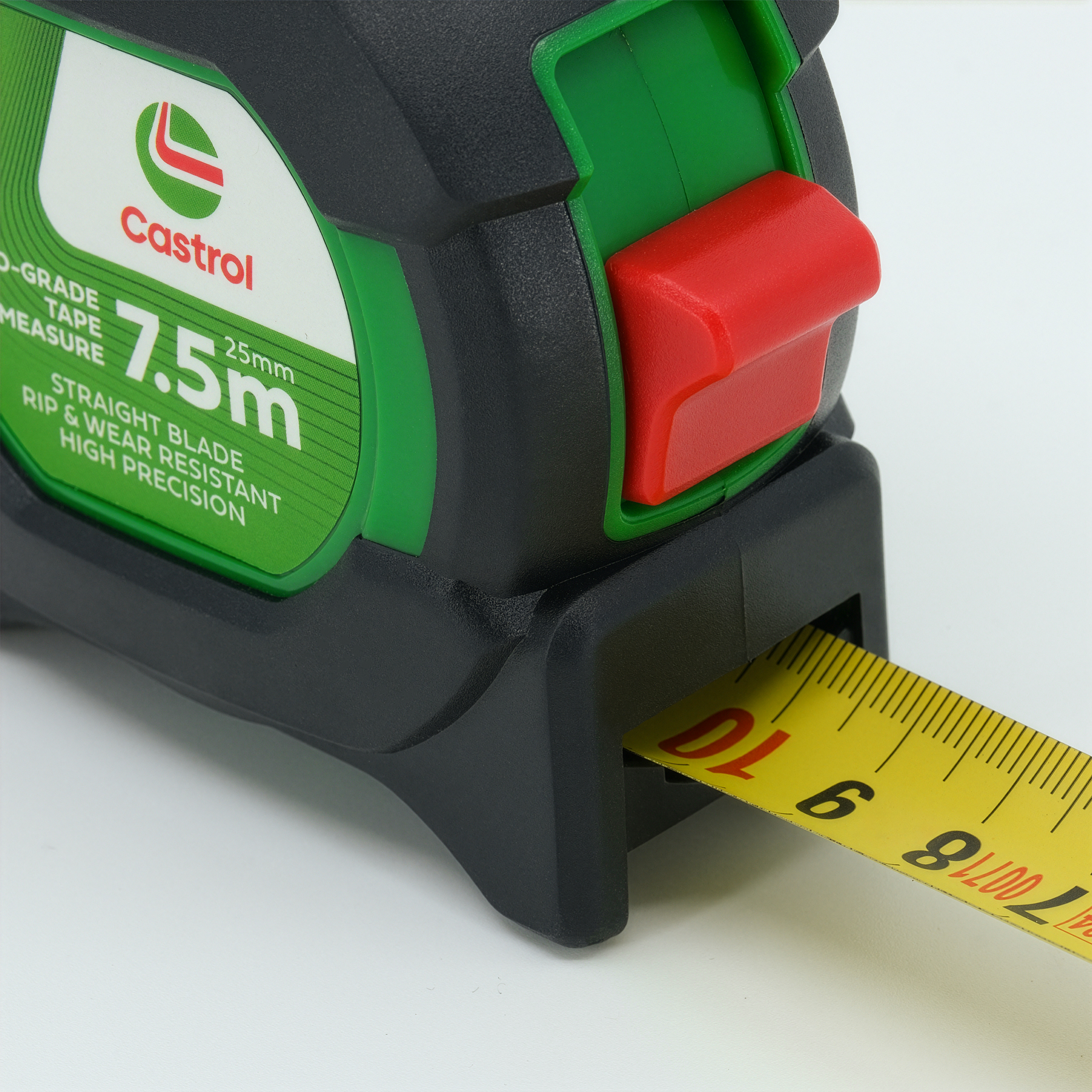 Pro-Grade Tape Measure (7.5m) :: Castrol Green / Core Black