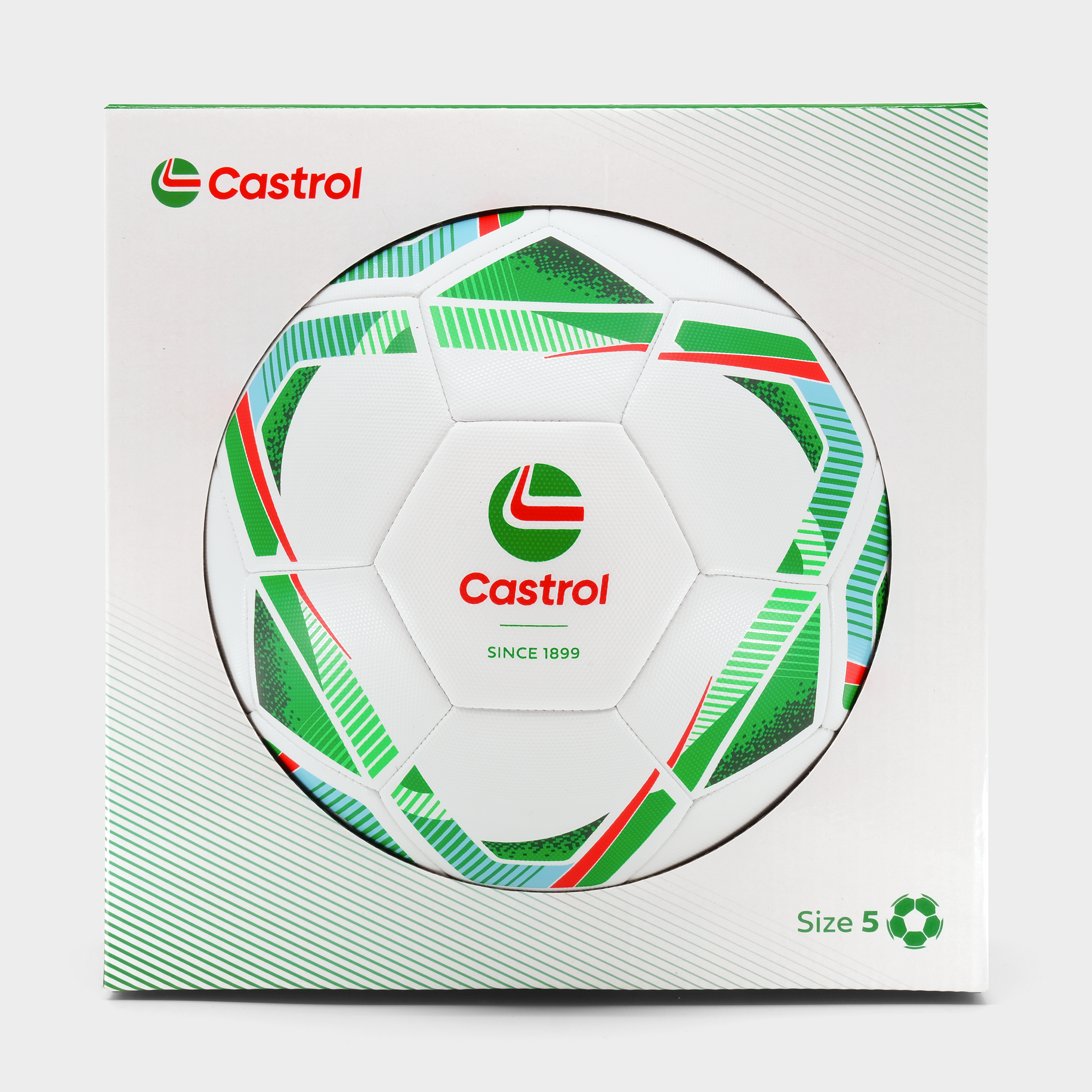 Piłka treningowa Rino :: Pure White / Castrol Green / Castrol Red