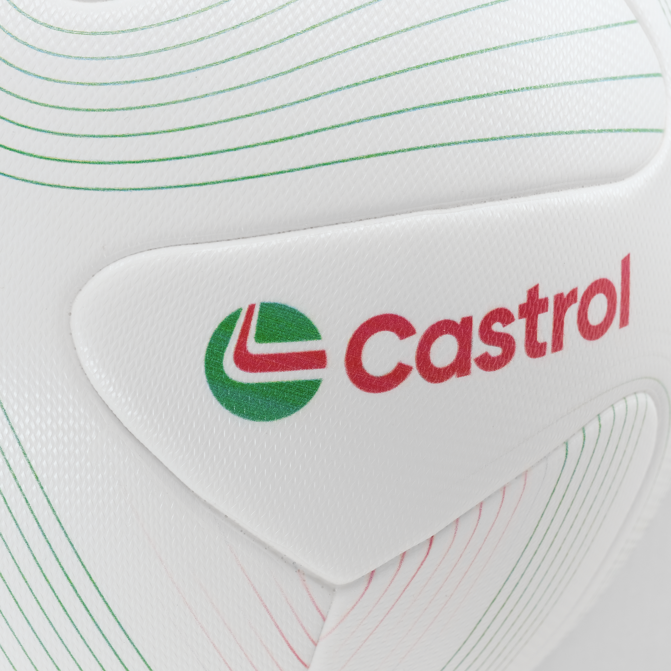 Laminowana piłka treningowa Zine :: Pure White / Castrol Green / Castrol Red