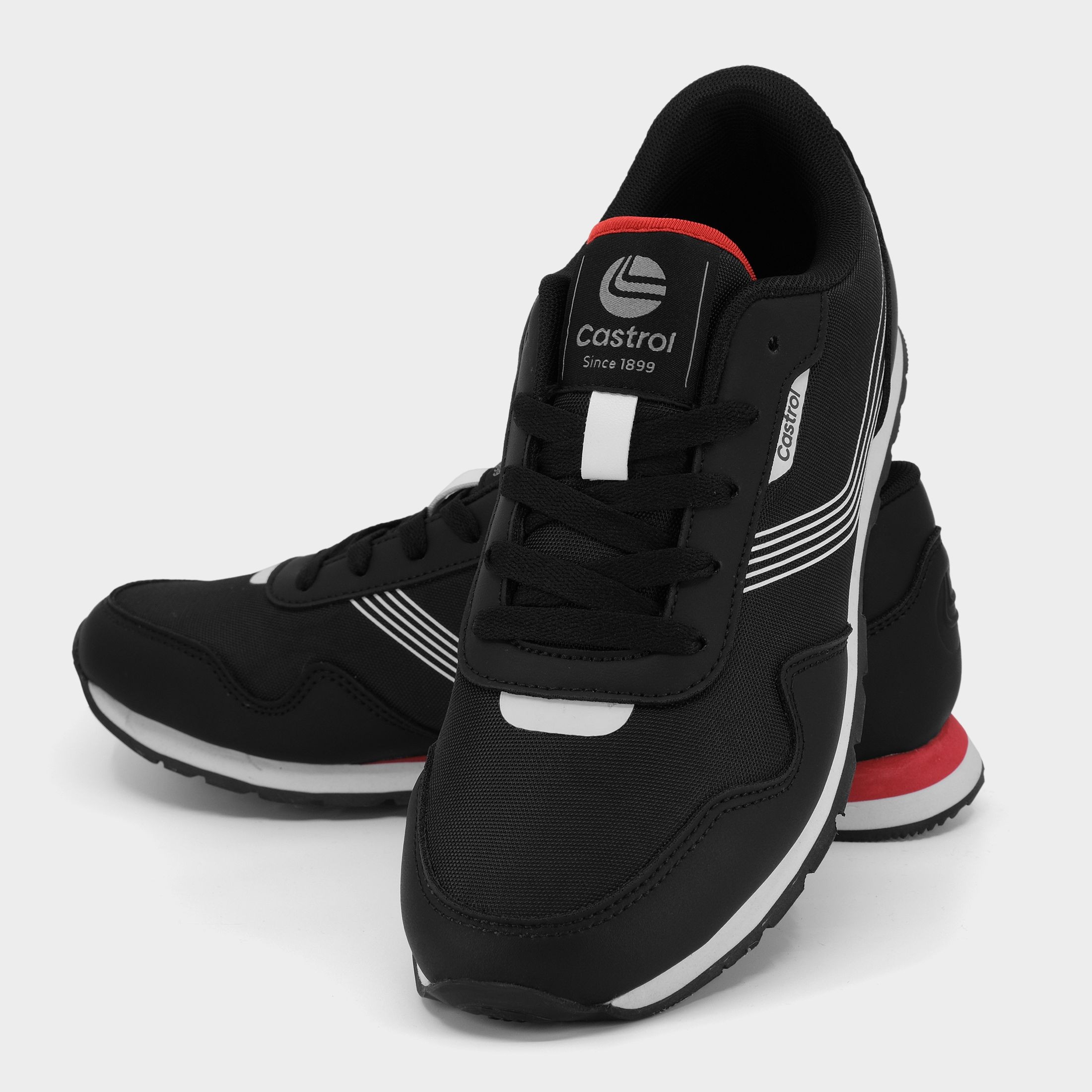 Charger Sneakers :: Core Black / Cloud White / Castrol Red