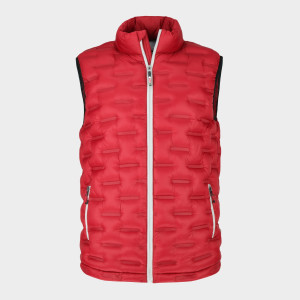 Voltex Glued Puffer Vest :: Castrol Red