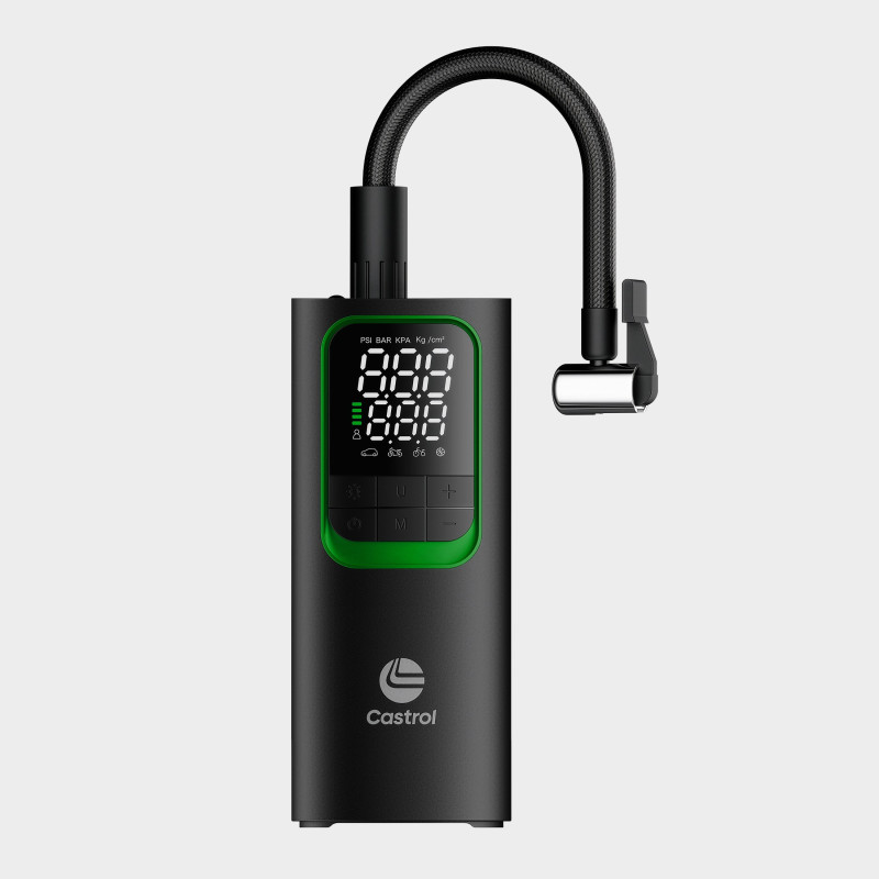 CETI-02 Portable Tire Inflator :: Core Black / Castrol Green