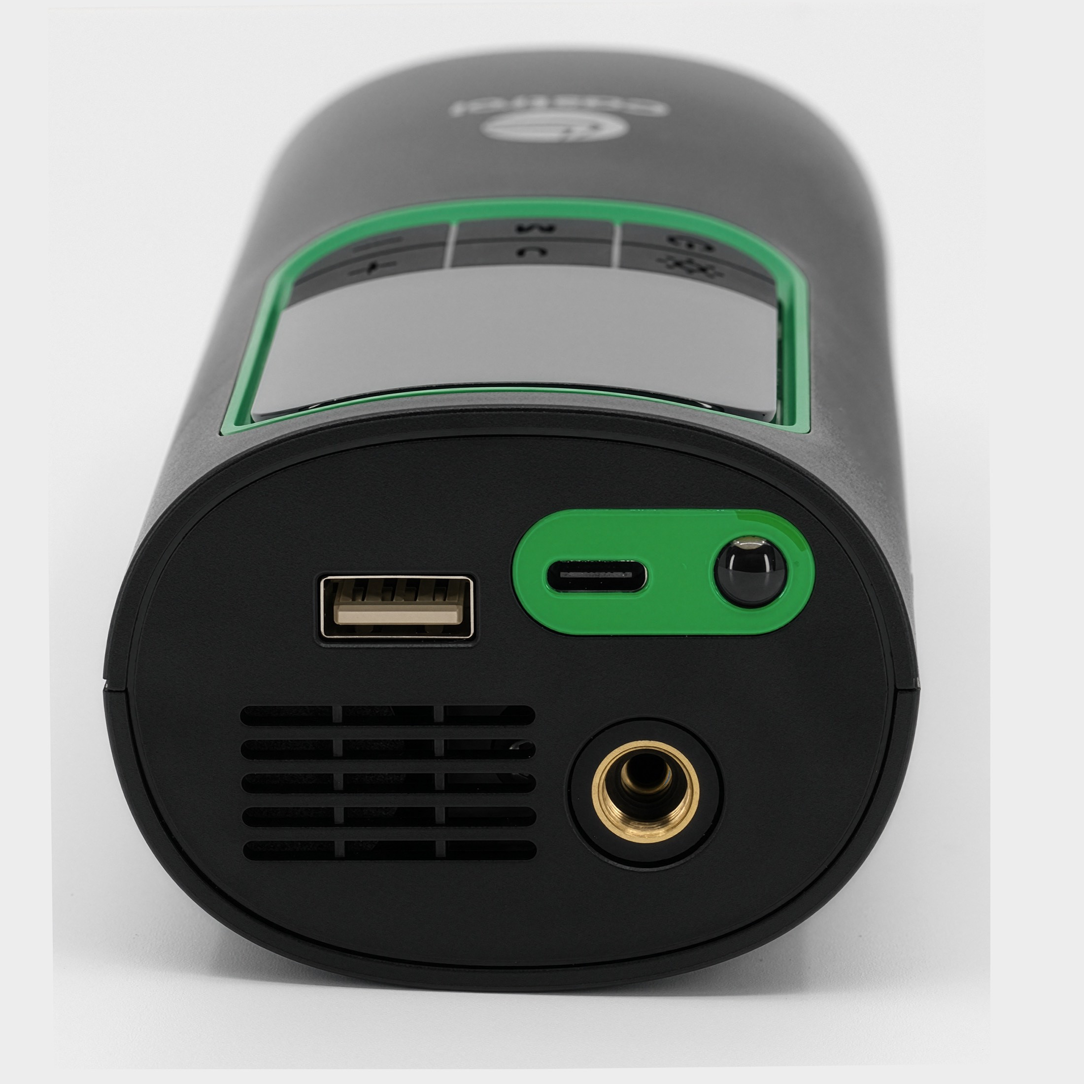 CETI-02 Portable Tire Inflator :: Core Black / Castrol Green