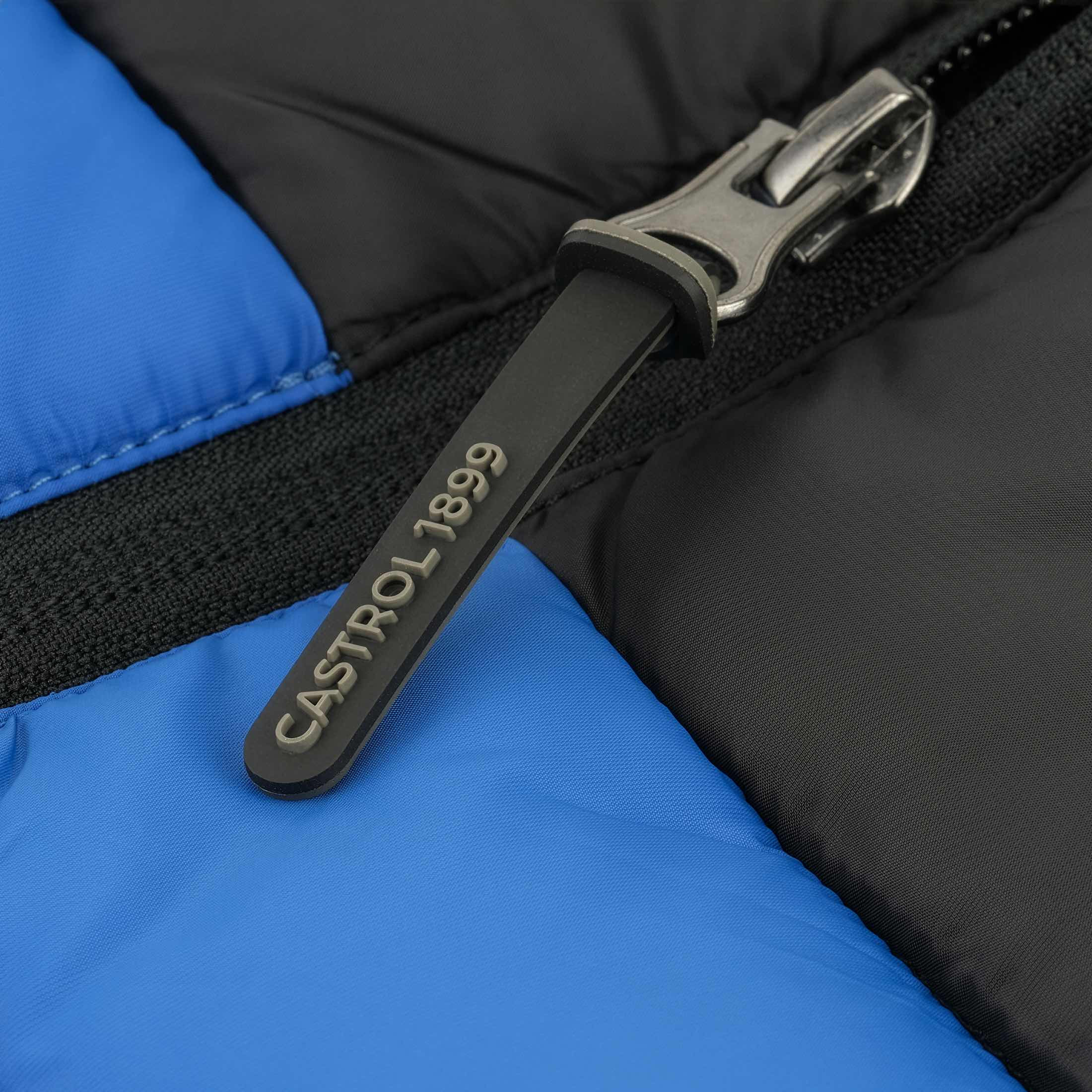 Zenith Hooded Puffer Jacket :: Blue / Core Black