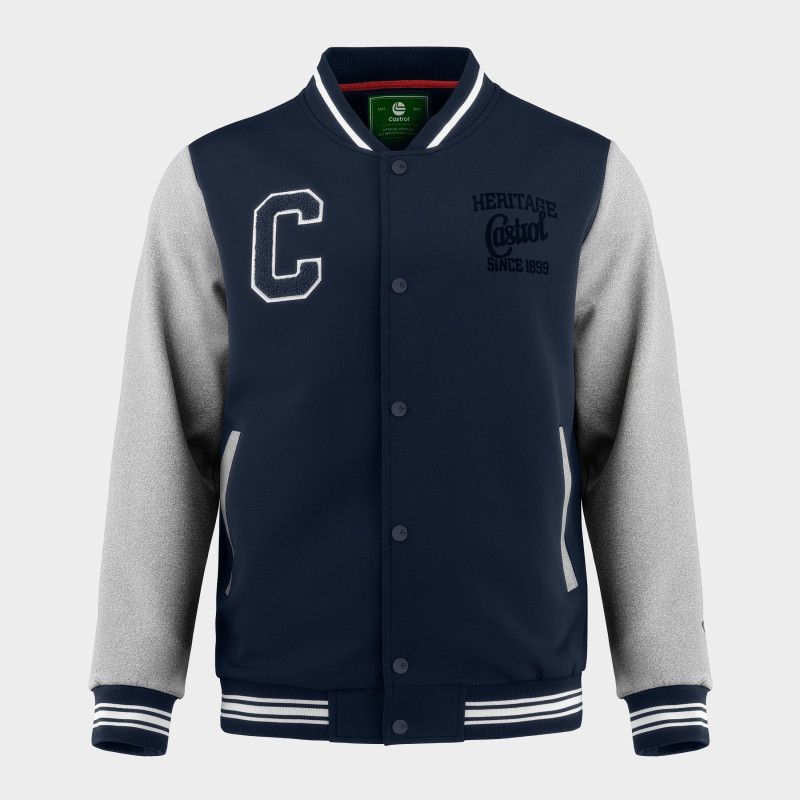 Kurtka bejsbolowa Herito BTN II :: Classic Navy / Gray Heather