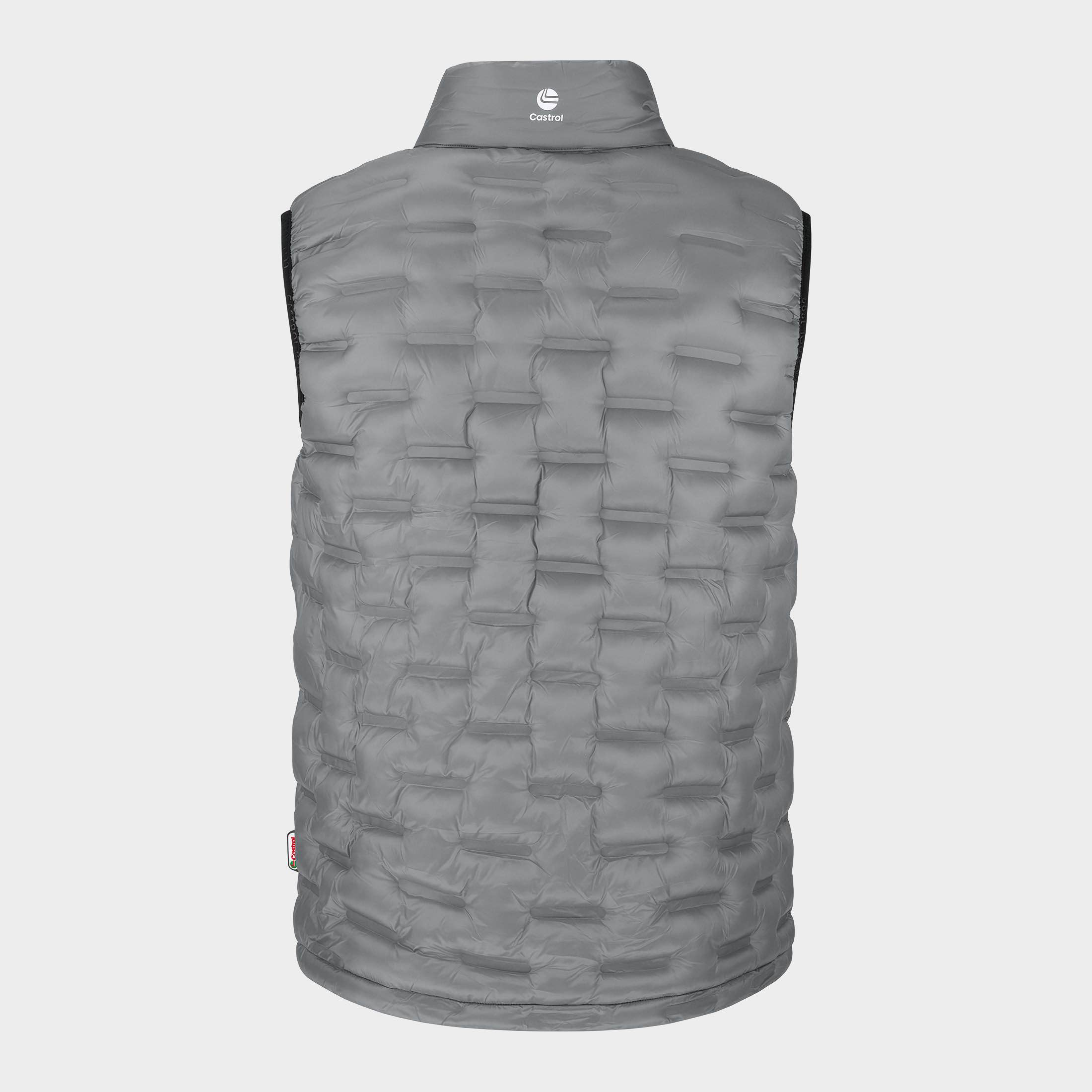 Voltex Glued Puffer Vest :: Stone Gray