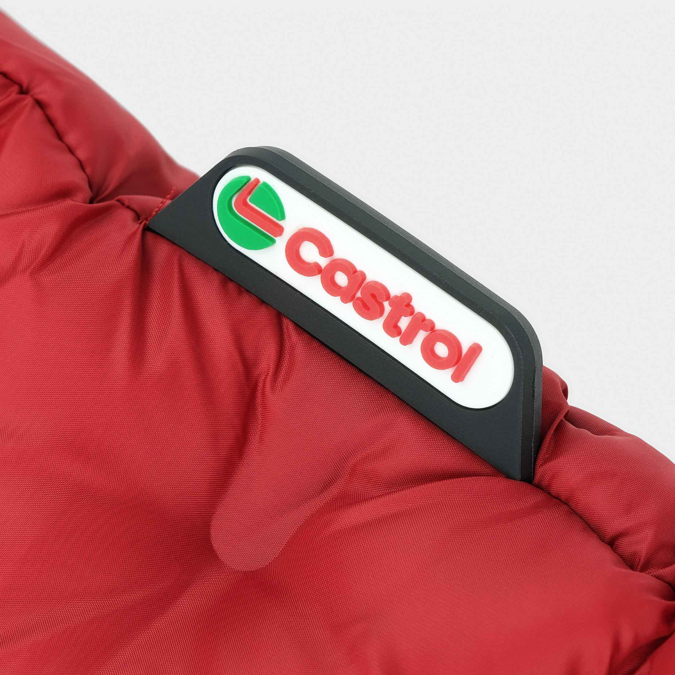 Voltex Glued Puffer Vest :: Castrol Red