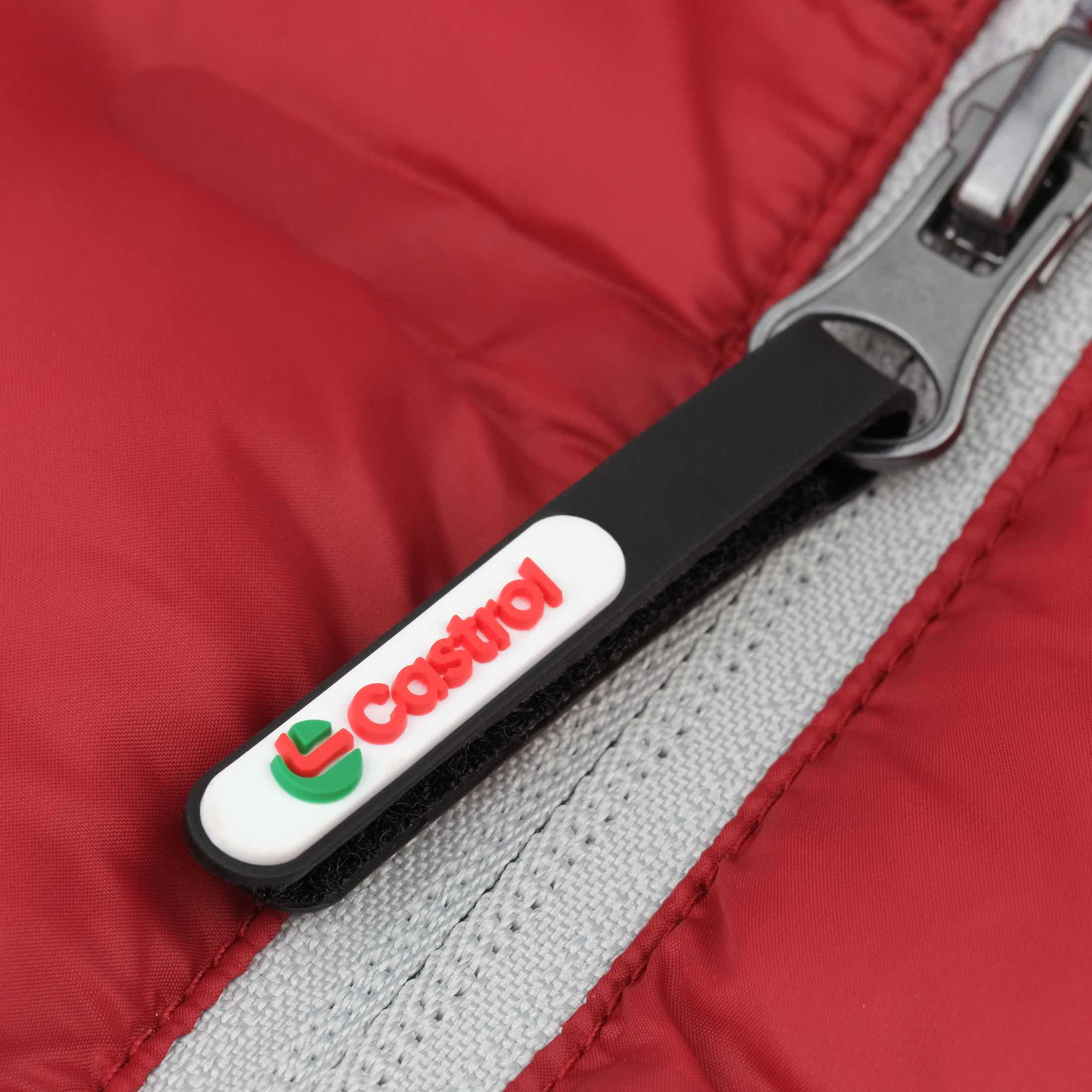 Voltex Glued Puffer Vest :: Castrol Red