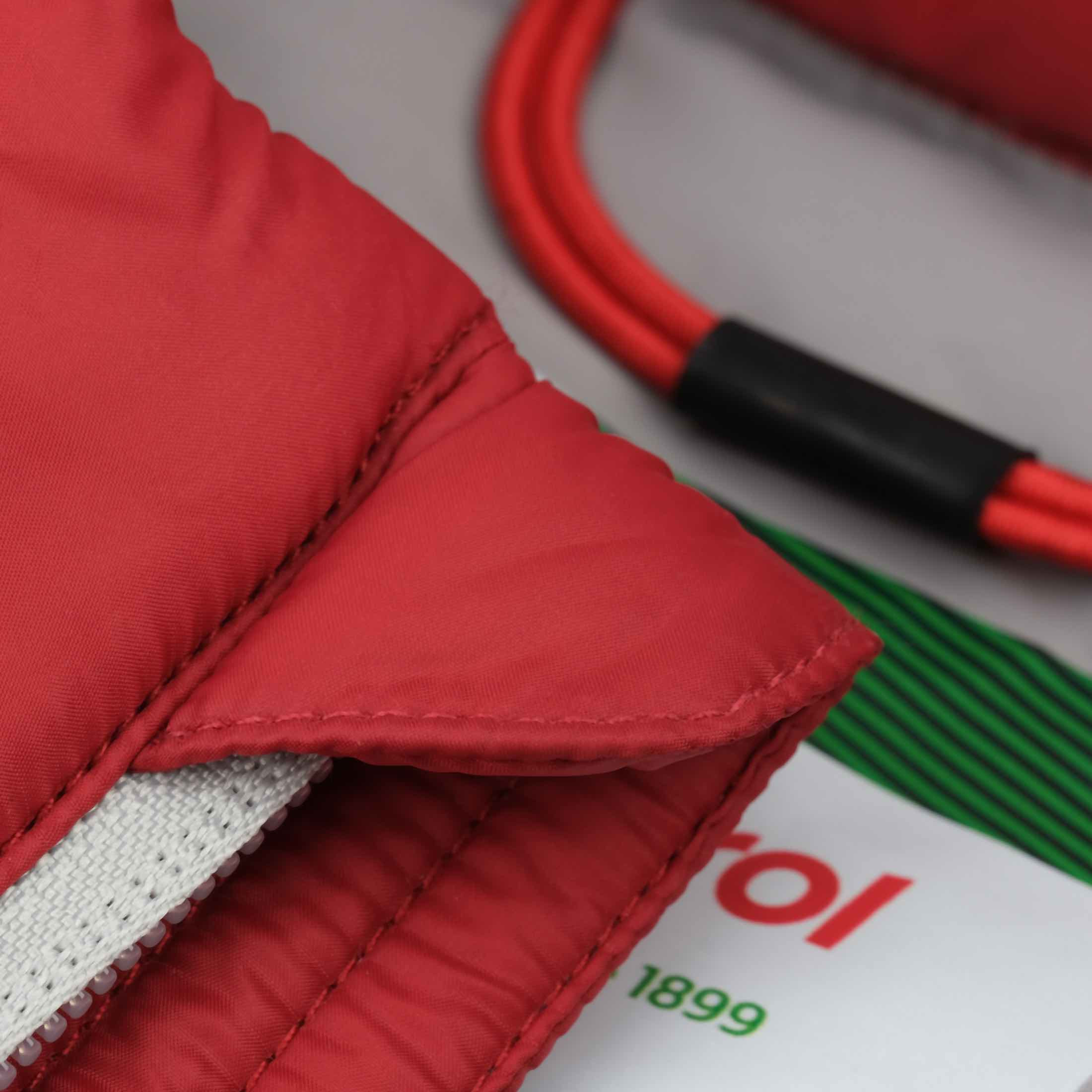 Voltex Glued Puffer Vest :: Castrol Red