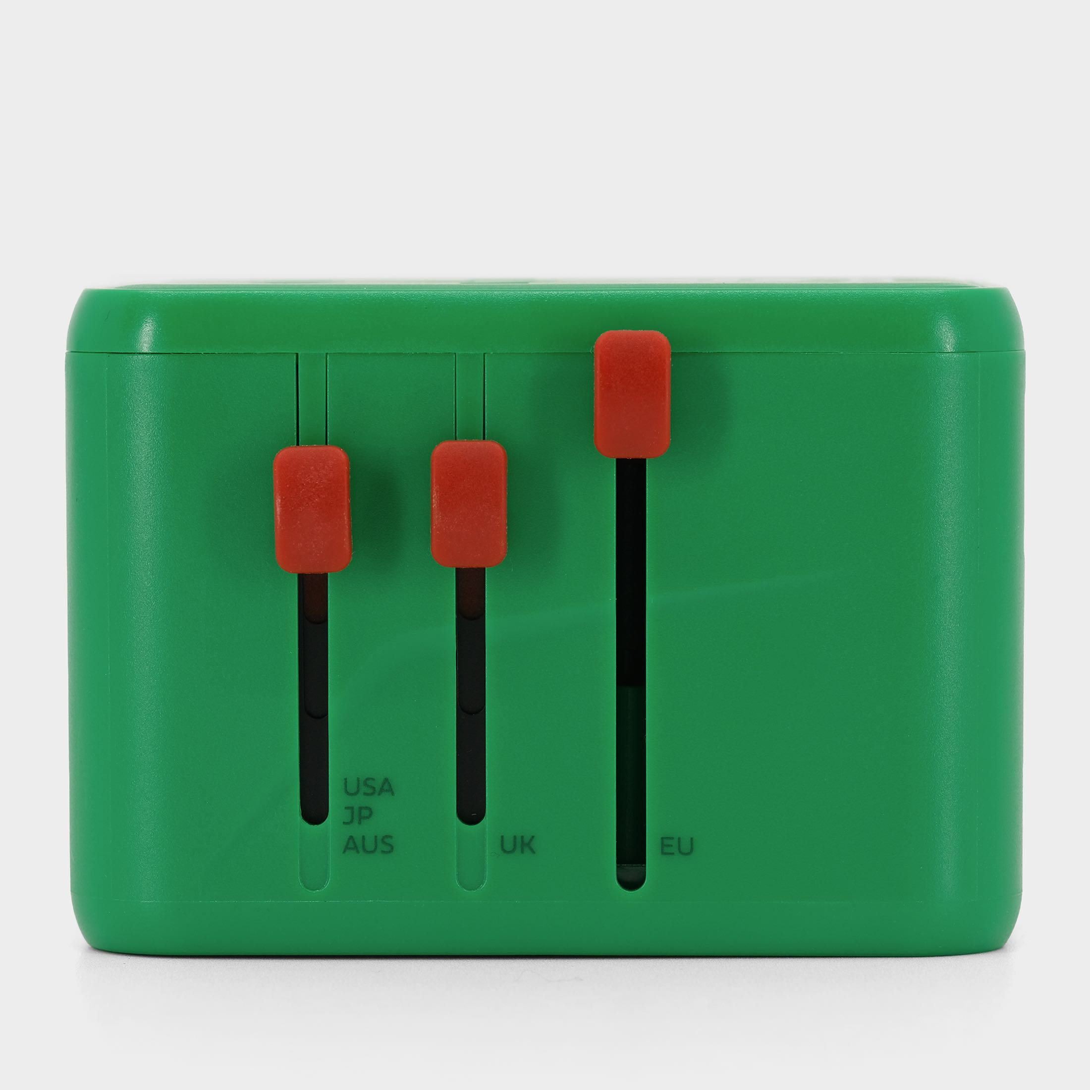 GaN-III Universal Travel Adapter & Charger 65W :: Castrol Green / Castrol Red