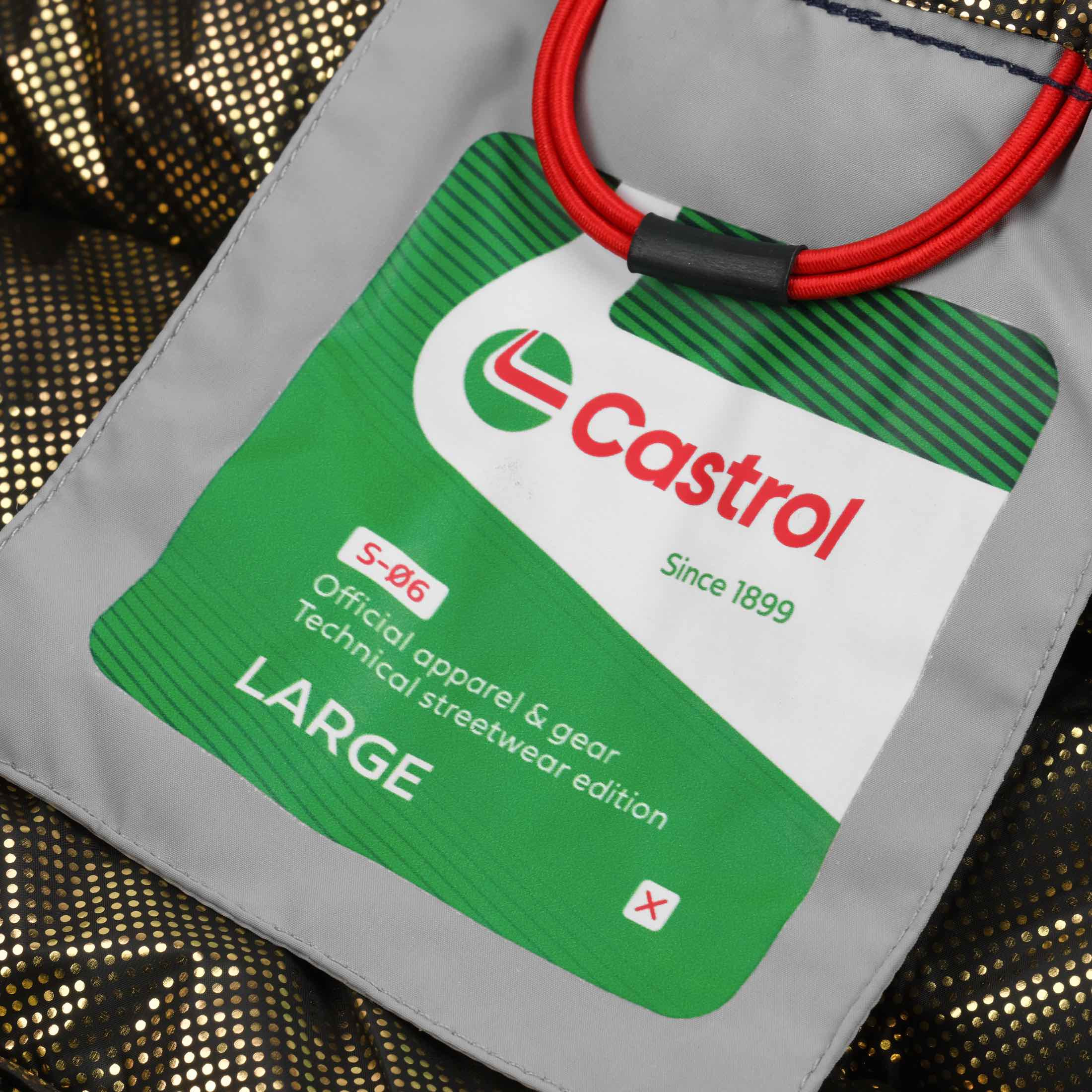 Zenith Hooded Puffer Jacket :: Castrol Red / Classic Navy