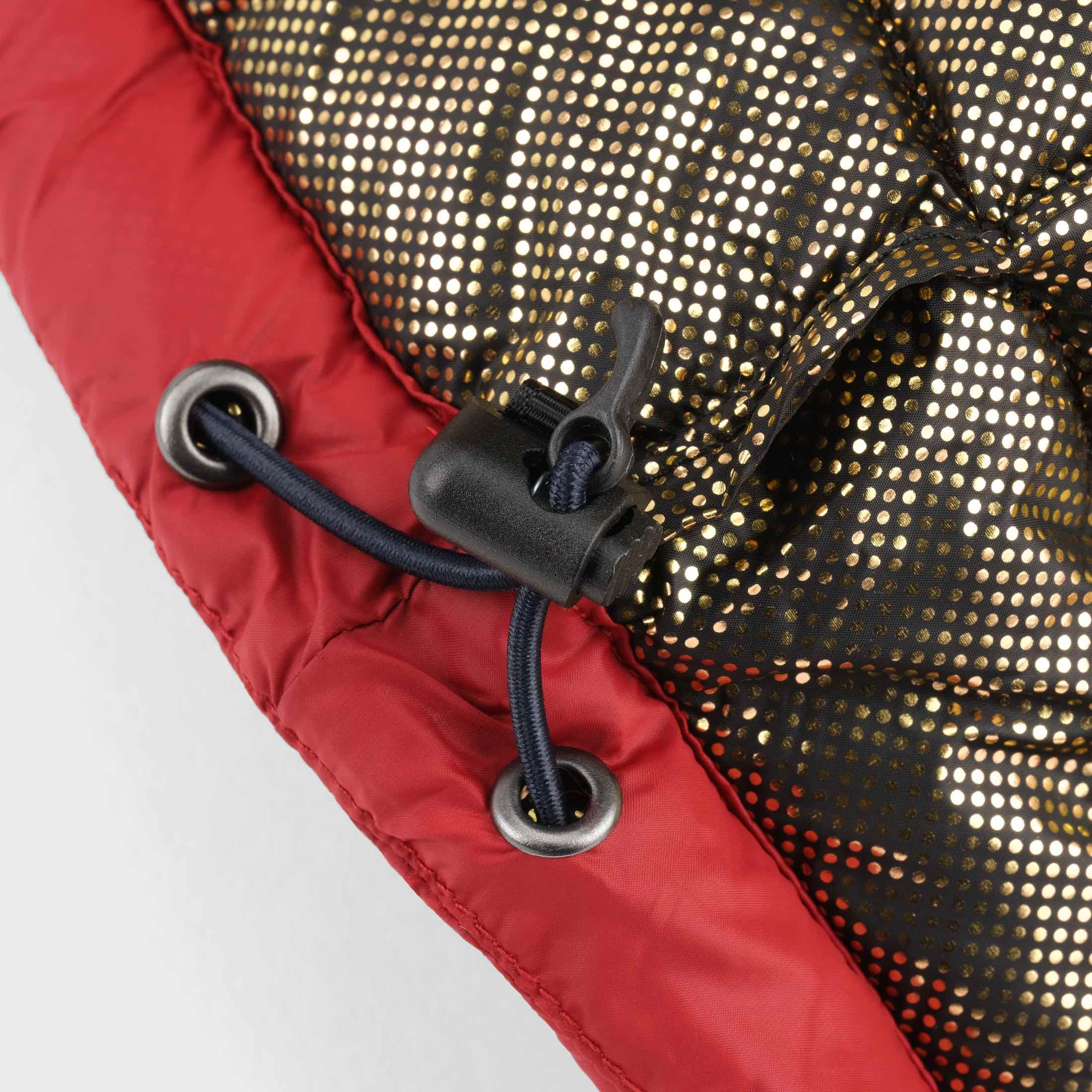 Kurtka pikowana z kapturem Zenith :: Castrol Red / Classic Navy