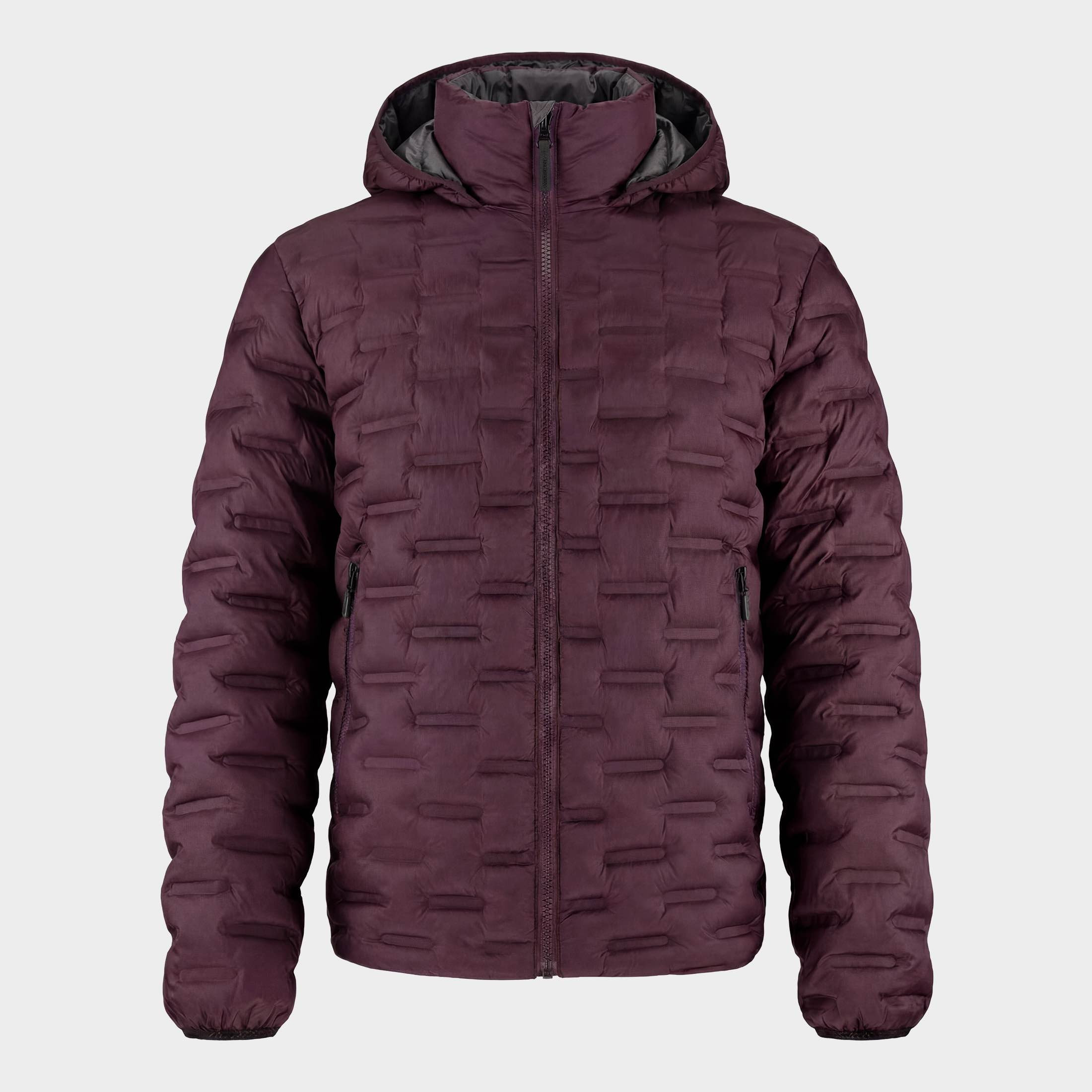 Fusion Glued Puffer Jacket :: Burgundy