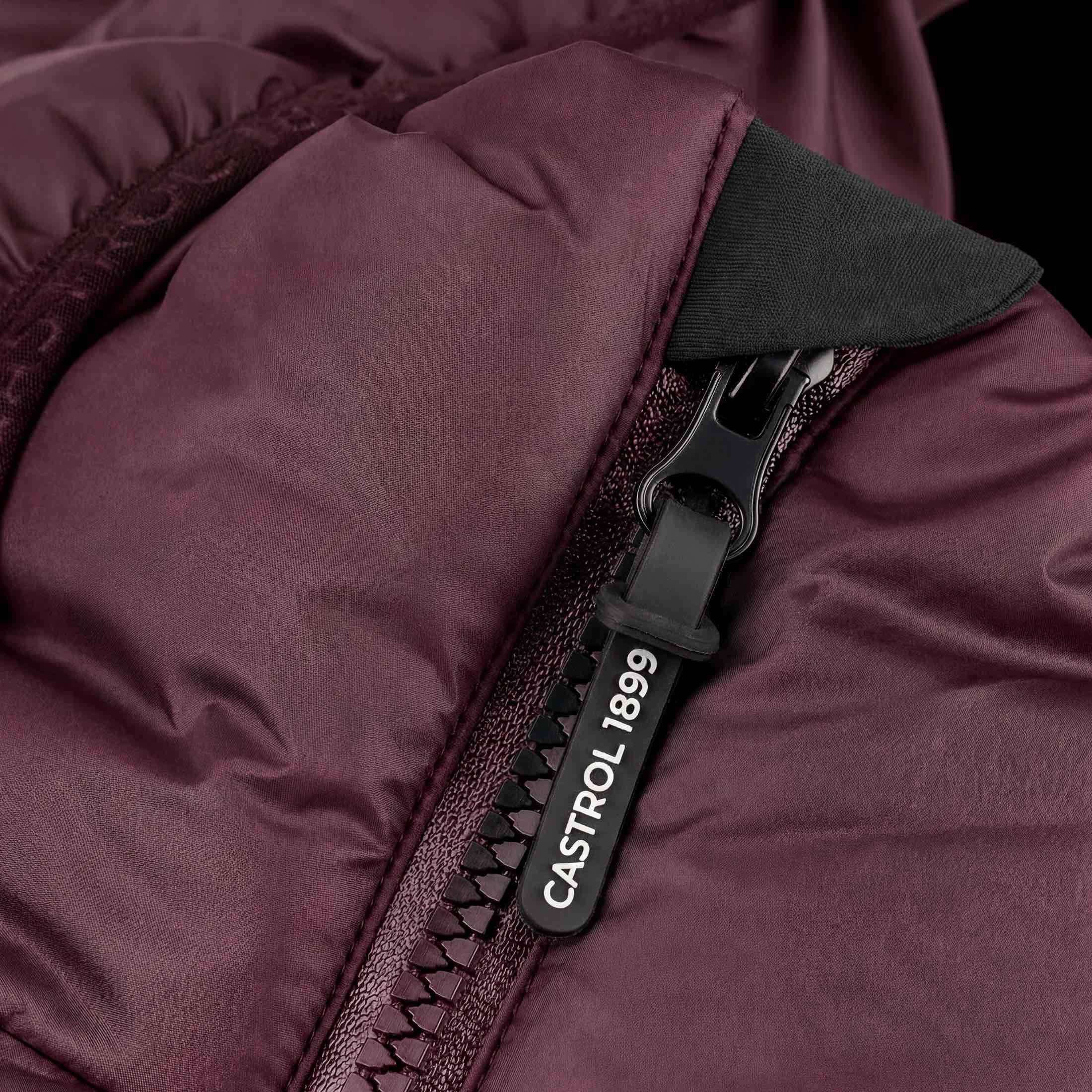 Fusion Glued Puffer Jacket :: Burgundy