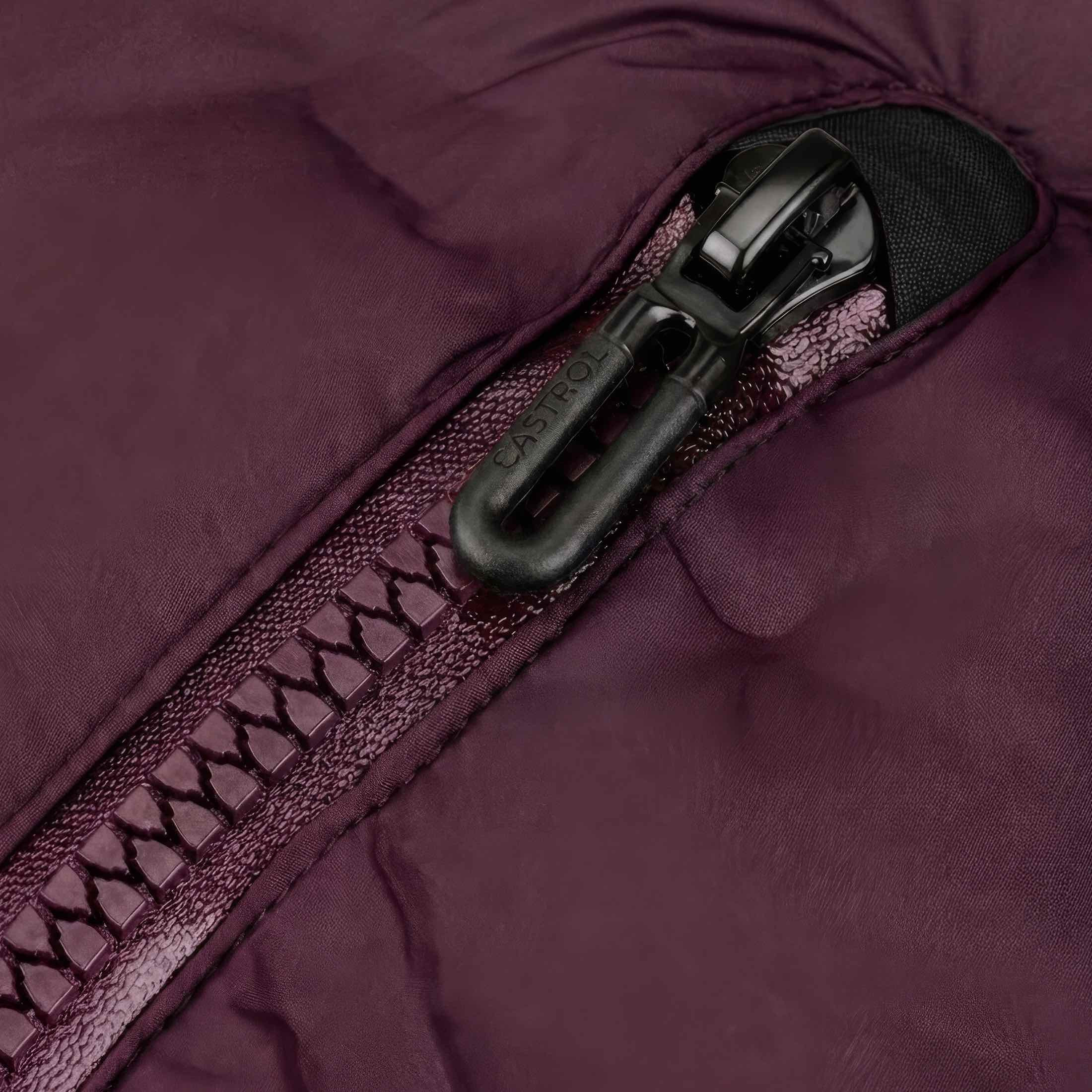 Fusion Glued Puffer Jacket :: Burgundy